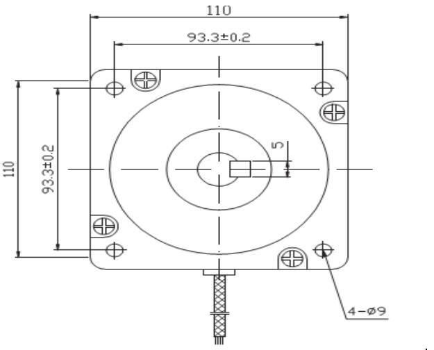 步進(jìn)電機外形尺寸圖: